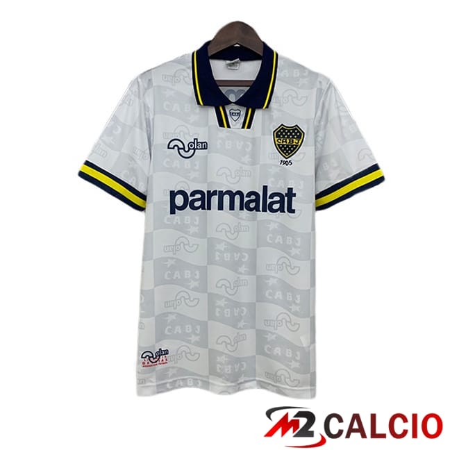 Maglie Calcio Personalizzate,Tute Calcio Squadre,Maglia Nazionale Italiana Calcio | Maglie Calcio Boca Juniors Retro Seconda Bianco 1995-1996
