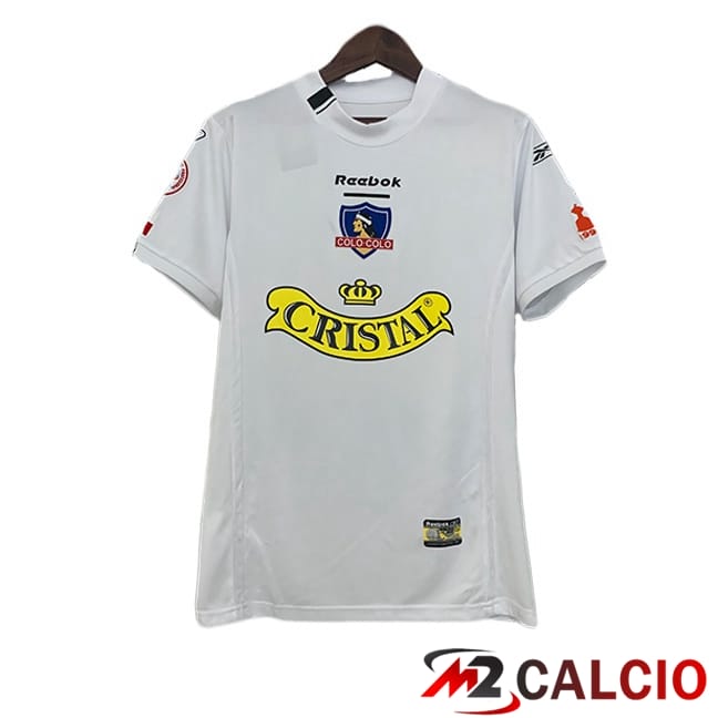 Maglie Calcio Personalizzate,Tute Calcio Squadre,Maglia Nazionale Italiana Calcio | Maglie Calcio Colo-Colo Retro Prima Bianco 2004