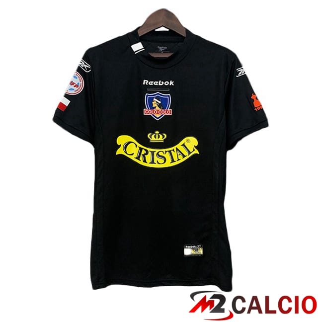 Maglie Calcio Personalizzate,Tute Calcio Squadre,Maglia Nazionale Italiana Calcio | Maglie Calcio Colo-Colo Retro Seconda Nero 2004