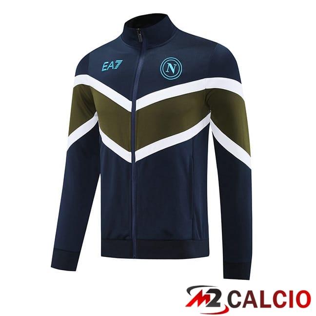 Maglie Calcio Personalizzate,Tute Calcio Squadre,Maglia Nazionale Italiana Calcio | Giacca Calcio SSC Napoli Blu Reale 2025/2026