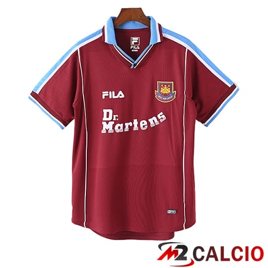 Maglie Calcio Personalizzate,Tute Calcio Squadre,Maglia Nazionale Italiana Calcio | Maglie Calcio West Ham Retro Prima 1999/2001