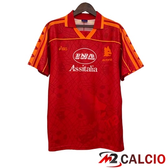 Maglie Calcio Personalizzate,Tute Calcio Squadre,Maglia Nazionale Italiana Calcio | Maglie Calcio As Roma Retro Prima 1995/1996