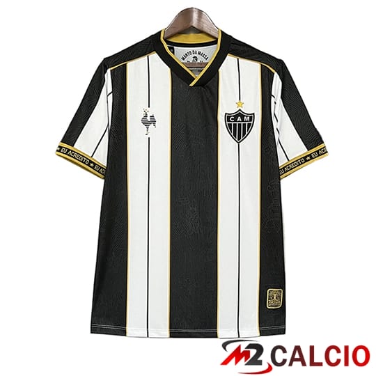Maglie Calcio Personalizzate,Tute Calcio Squadre,Maglia Nazionale Italiana Calcio | Maglie Calcio Atletico Mineiro Special Edition Bianco/Nero 2025/2026