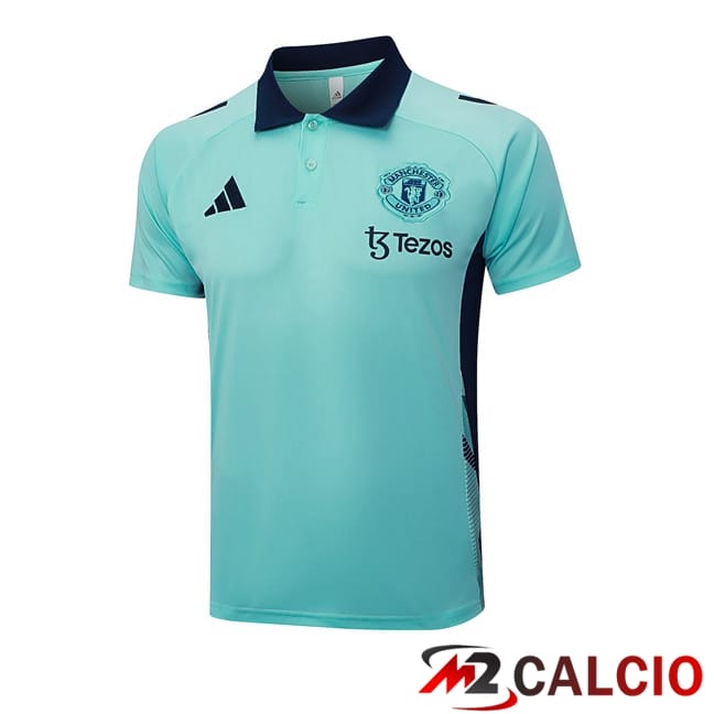 Maglie Calcio Personalizzate,Tute Calcio Squadre,Maglia Nazionale Italiana Calcio | Maglia Polo Manchester United Verde 2025/2026