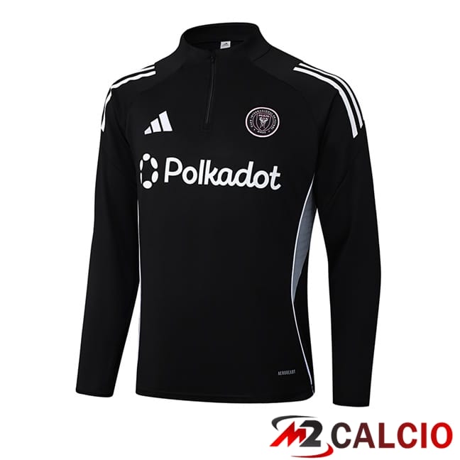 Maglie Calcio Personalizzate,Tute Calcio Squadre,Maglia Nazionale Italiana Calcio | Felpa Allenamento Inter Miami CF Nero 2025/2026