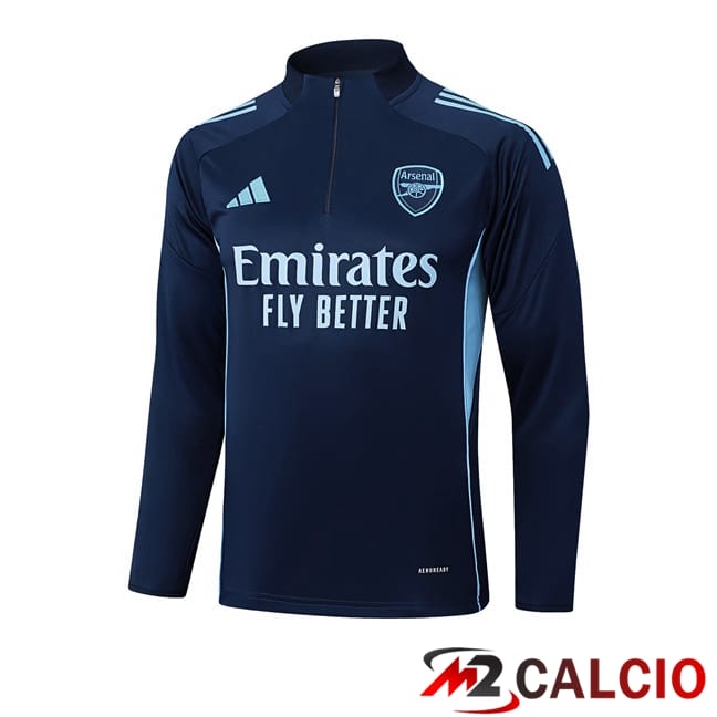 Maglie Calcio Personalizzate,Tute Calcio Squadre,Maglia Nazionale Italiana Calcio | Felpa Allenamento Arsenal Blu Reale 2025/2026