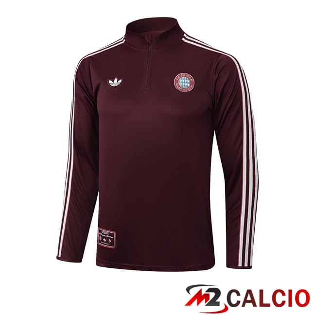 Maglie Calcio Personalizzate,Tute Calcio Squadre,Maglia Nazionale Italiana Calcio | Felpa Allenamento Bayern Monaco Marrone 2025/2026