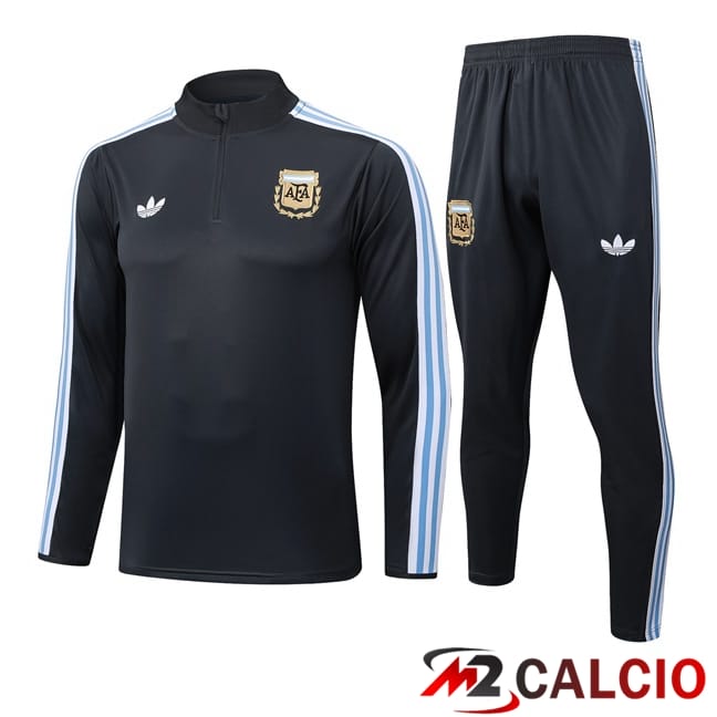 Maglie Calcio Personalizzate,Tute Calcio Squadre,Maglia Nazionale Italiana Calcio | Insieme Tuta Calcio Argentina Grigio 2025/2026