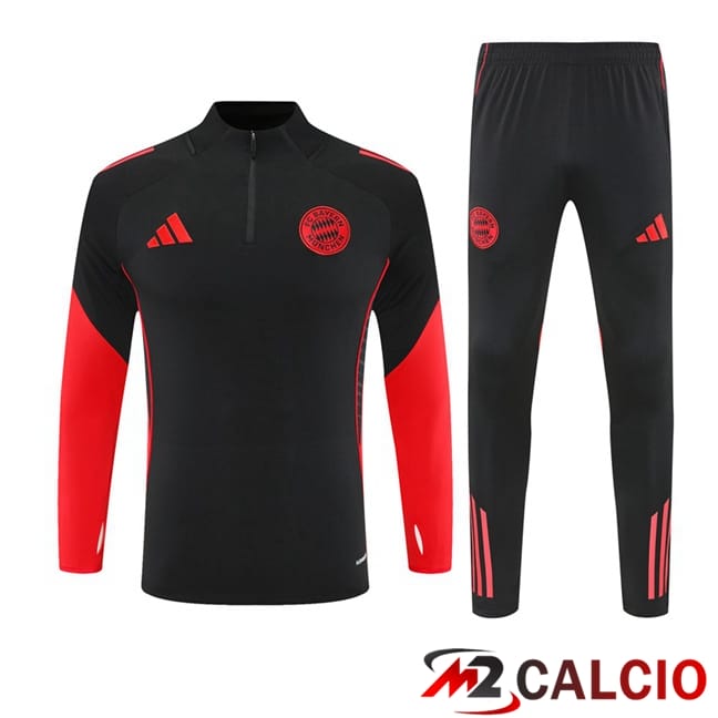 Maglie Calcio Personalizzate,Tute Calcio Squadre,Maglia Nazionale Italiana Calcio | Insieme Tuta Calcio Bayern Monaco Nero 2025/2026