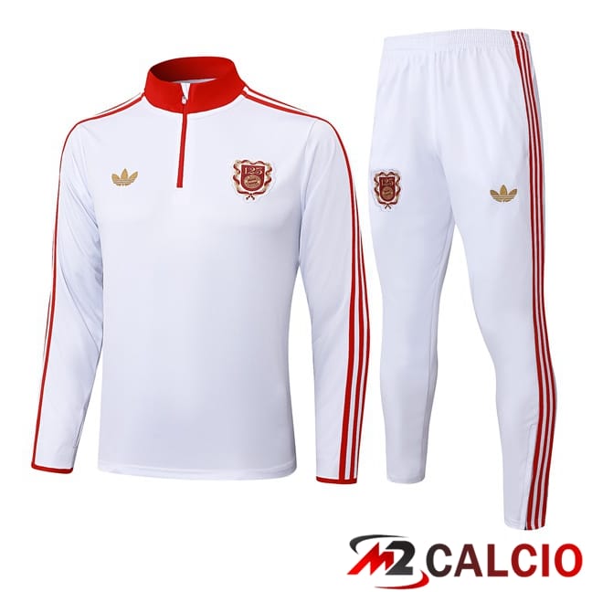 Maglie Calcio Personalizzate,Tute Calcio Squadre,Maglia Nazionale Italiana Calcio | Insieme Tuta Calcio Bayern Monaco Bianco 2025/2026