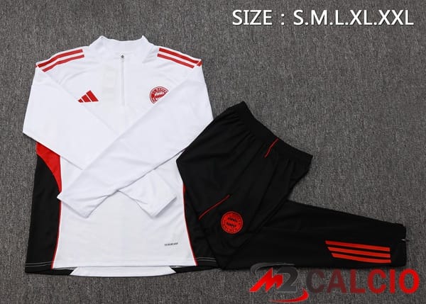 Insieme Tuta Calcio Bayern Monaco Bianco 2025/2026