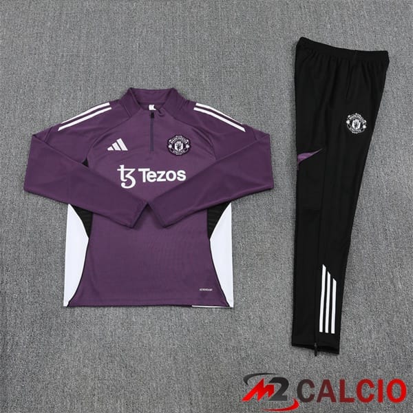 Insieme Tuta Calcio Manchester United Viola 2025/2026