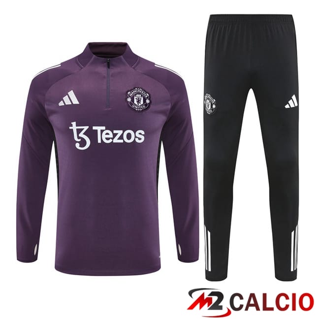 Insieme Tuta Calcio Manchester United Viola 2025/2026