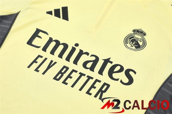 Insieme Tuta Calcio Real Madrid Giallo 2025/2026