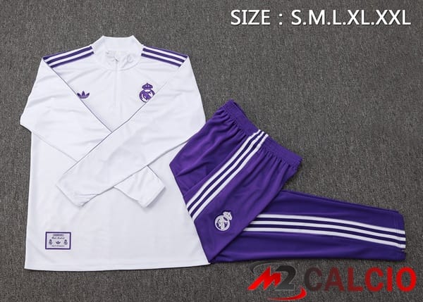 Insieme Tuta Calcio Real Madrid Bianco 2025/2026