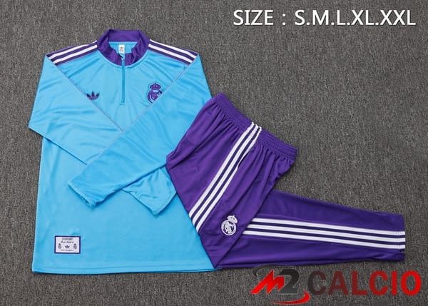 Insieme Tuta Calcio Real Madrid Blu 2025/2026
