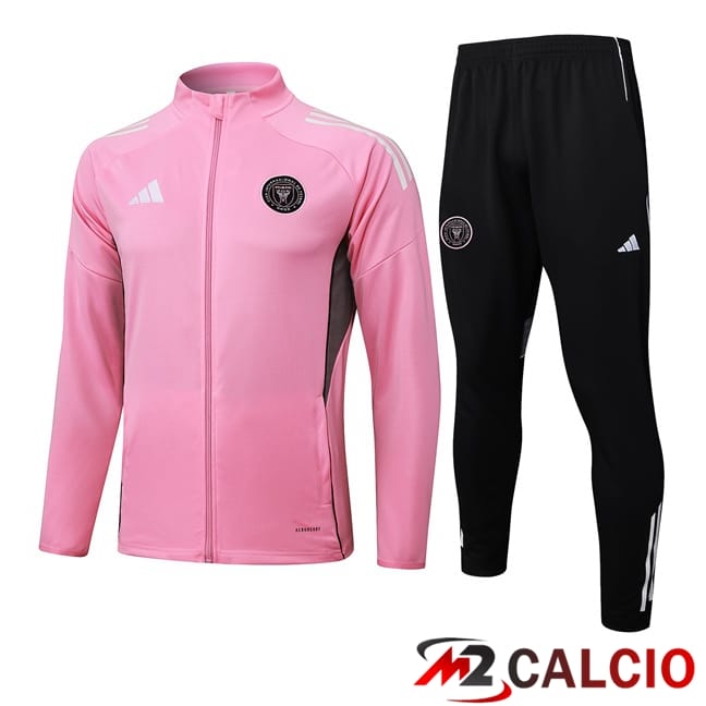Maglie Calcio Personalizzate,Tute Calcio Squadre,Maglia Nazionale Italiana Calcio | Insieme Tuta Calcio - Giacca Inter Miami CF Rosa 2025/2026