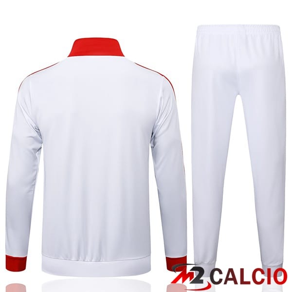 Insieme Tuta Calcio - Giacca Bayern Monaco Bianco 2025/2026