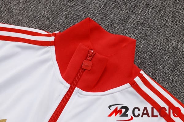 Insieme Tuta Calcio - Giacca Bayern Monaco Bianco 2025/2026