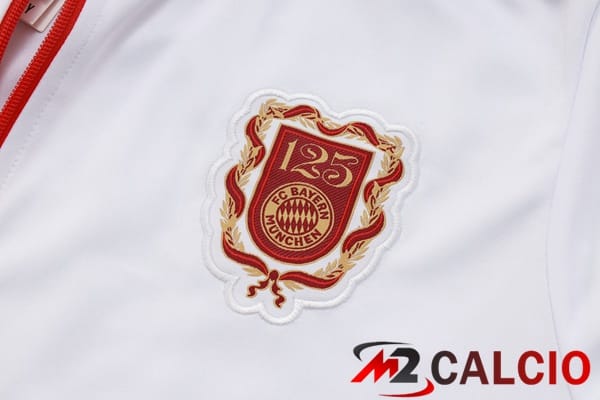Insieme Tuta Calcio - Giacca Bayern Monaco Bianco 2025/2026
