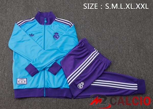 Insieme Tuta Calcio - Giacca Real Madrid Blu 2025/2026