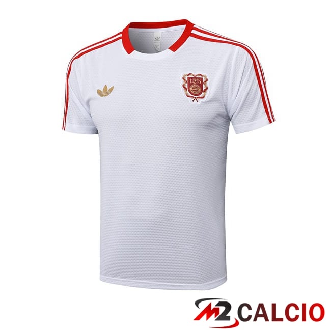Maglie Calcio Personalizzate,Tute Calcio Squadre,Maglia Nazionale Italiana Calcio | T Shirt Allenamento Bayern Monaco Bianco 2025/2026
