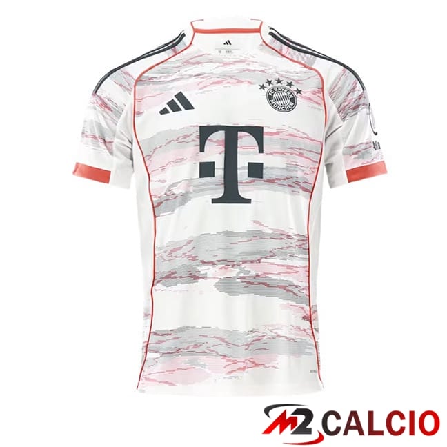Maglie Calcio Personalizzate,Tute Calcio Squadre,Maglia Nazionale Italiana Calcio | Maglie Calcio Bayern Monaco Seconda Bianco 2025/2026