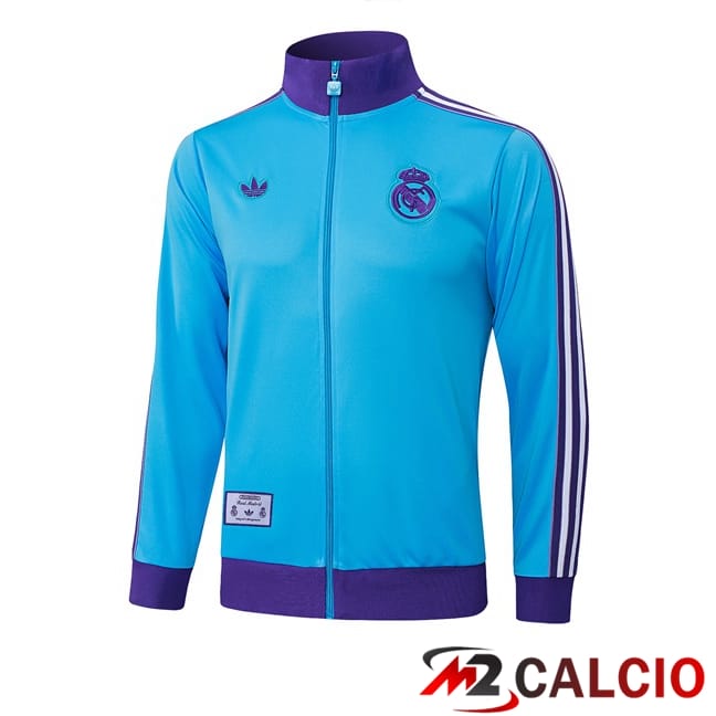 Maglie Calcio Personalizzate,Tute Calcio Squadre,Maglia Nazionale Italiana Calcio | Giacca Calcio Real Madrid Blu 2025/2026