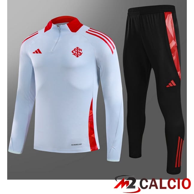 Maglie Calcio Personalizzate,Tute Calcio Squadre,Maglia Nazionale Italiana Calcio | Insieme Tuta Calcio SC Internacional Bambino Grigio 2025/2026