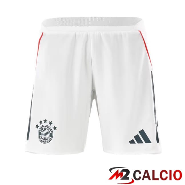 Maglie Calcio Personalizzate,Tute Calcio Squadre,Maglia Nazionale Italiana Calcio | Pantaloncini Calcio Bayern Monaco Seconda Bianco 2025/2026