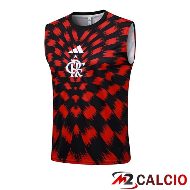 Maglie Calcio Personalizzate,Tute Calcio Squadre,Maglia Nazionale Italiana Calcio | Canotta Allenamento Flamengo Rosso Nero 2025/2026