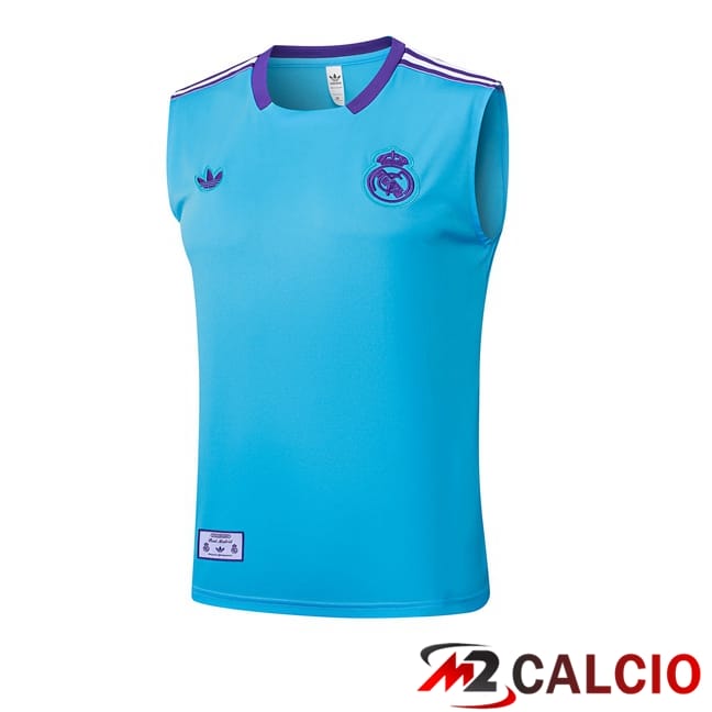 Maglie Calcio Personalizzate,Tute Calcio Squadre,Maglia Nazionale Italiana Calcio | Canotta Allenamento Real Madrid Blu 2025/2026