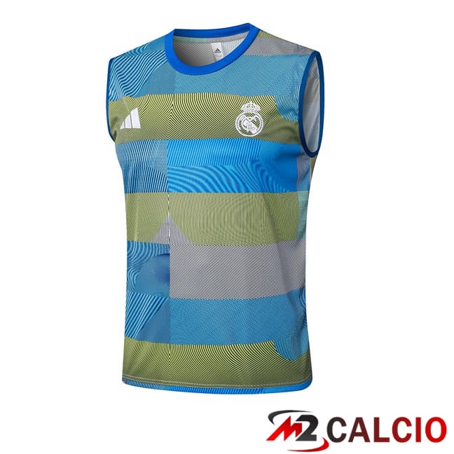 Maglie Calcio Personalizzate,Tute Calcio Squadre,Maglia Nazionale Italiana Calcio | Canotta Allenamento Real Madrid Blu 2025/2026