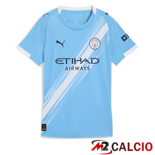 Maglie Calcio Personalizzate,Tute Calcio Squadre,Maglia Nazionale Italiana Calcio | Maglie Calcio Manchester City Donna Prima Blu 2025/2026