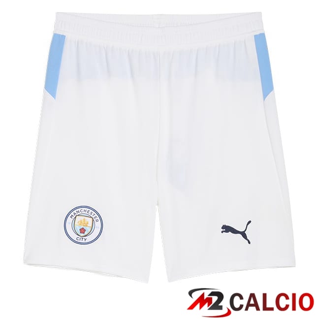 Maglie Calcio Personalizzate,Tute Calcio Squadre,Maglia Nazionale Italiana Calcio | Pantaloncini Calcio Manchester City Prima Bianco 2025/2026