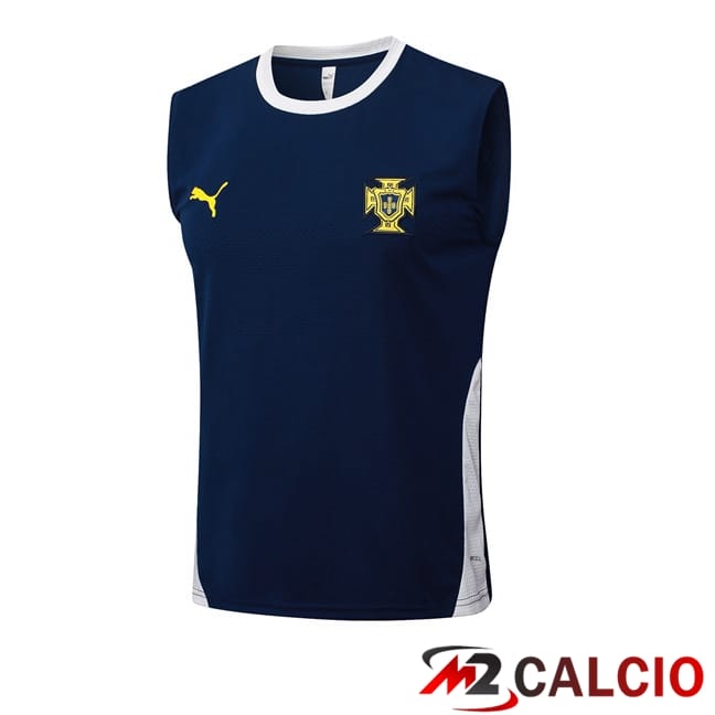 Maglie Calcio Personalizzate,Tute Calcio Squadre,Maglia Nazionale Italiana Calcio | Canotta Allenamento Portogallo Blu Reale 2025/2026