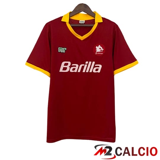 Maglie Calcio Personalizzate,Tute Calcio Squadre,Maglia Nazionale Italiana Calcio | Maglie Calcio As Roma Retro Prima 1989/1990