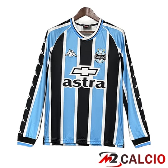 Maglie Calcio Personalizzate,Tute Calcio Squadre,Maglia Nazionale Italiana Calcio | Maglie Calcio Gremio Retro Prima Manica Lunga 2000