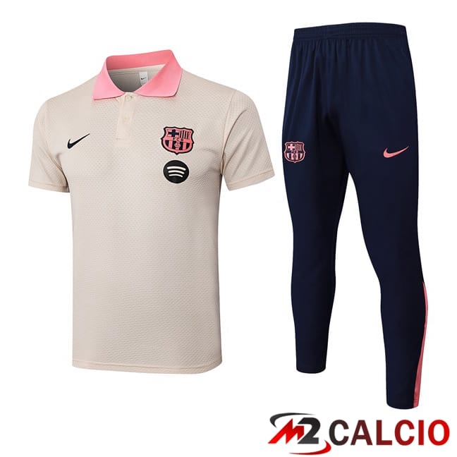 Maglie Calcio Personalizzate,Tute Calcio Squadre,Maglia Nazionale Italiana Calcio | Insieme Polo FC Barcellona + Pantaloni Giallo 2025/2026