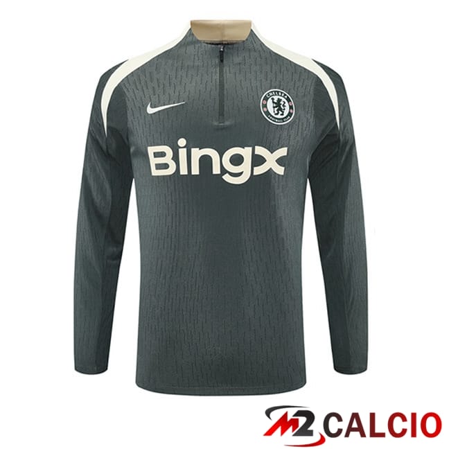 Maglie Calcio Personalizzate,Tute Calcio Squadre,Maglia Nazionale Italiana Calcio | Felpa Allenamento FC Chelsea Verde 2025/2026