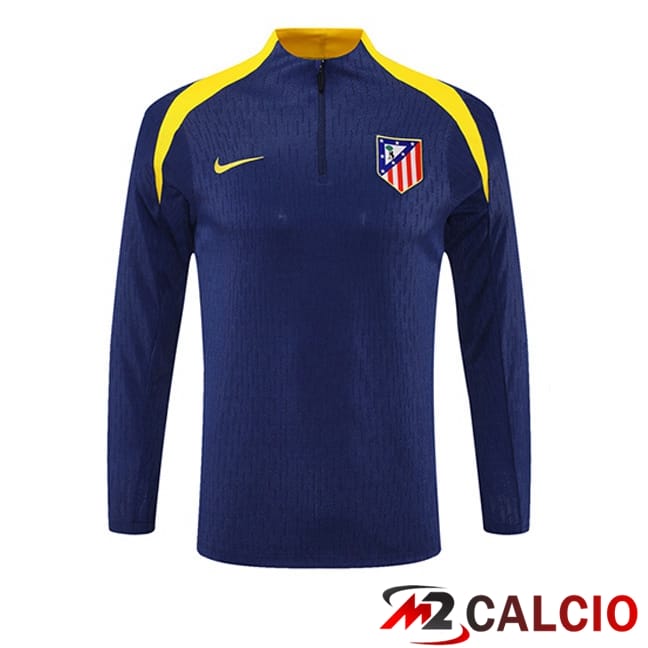 Maglie Calcio Personalizzate,Tute Calcio Squadre,Maglia Nazionale Italiana Calcio | Felpa Allenamento Atletico Madrid Blu 2025/2026