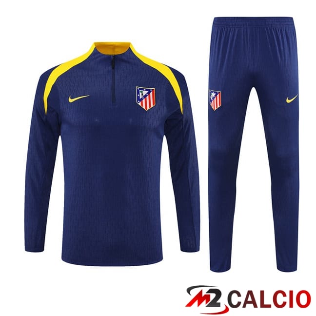 Maglie Calcio Personalizzate,Tute Calcio Squadre,Maglia Nazionale Italiana Calcio | Insieme Tuta Calcio Atletico Madrid Blu 2025/2026
