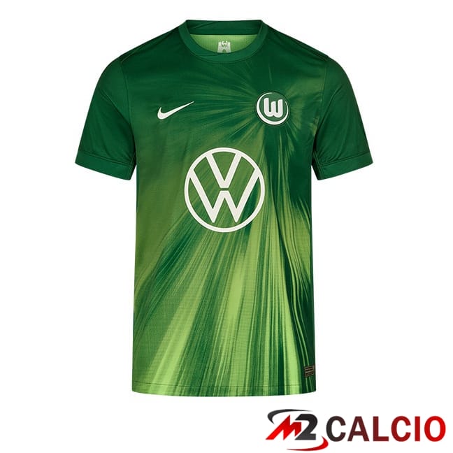 Maglie Calcio Personalizzate,Tute Calcio Squadre,Maglia Nazionale Italiana Calcio | Maglie Calcio Vfl Wolfsburg Prima Verde 2025/2026