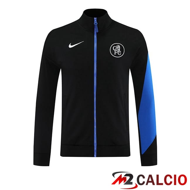 Maglie Calcio Personalizzate,Tute Calcio Squadre,Maglia Nazionale Italiana Calcio | Giacca Calcio FC Chelsea Nero 2025/2026