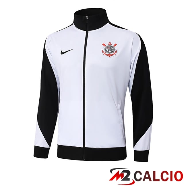 Maglie Calcio Personalizzate,Tute Calcio Squadre,Maglia Nazionale Italiana Calcio | Giacca Calcio Corinthians Bianco 2025/2026