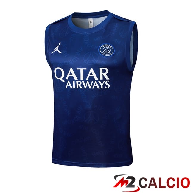 Maglie Calcio Personalizzate,Tute Calcio Squadre,Maglia Nazionale Italiana Calcio | Canotta Allenamento Jordan Paris PSG Blu Reale 2025/2026