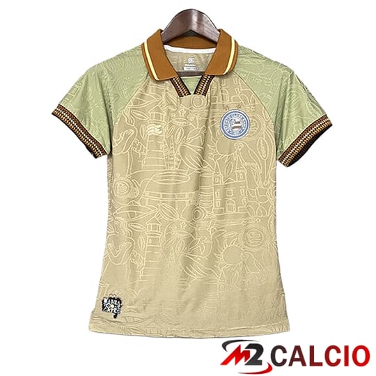 Maglie Calcio Personalizzate,Tute Calcio Squadre,Maglia Nazionale Italiana Calcio | Maglie Calcio EC Bahia Donna Special Edition Verde 2025/2026