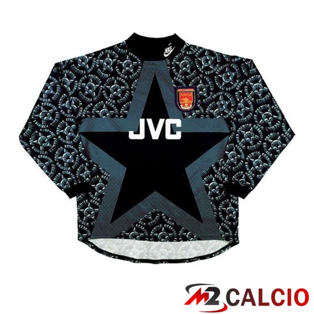 Maglie Calcio Personalizzate,Tute Calcio Squadre,Maglia Nazionale Italiana Calcio | Maglie Calcio Arsenal Retro Portiere Manica Lunga Grigio 1994-1995