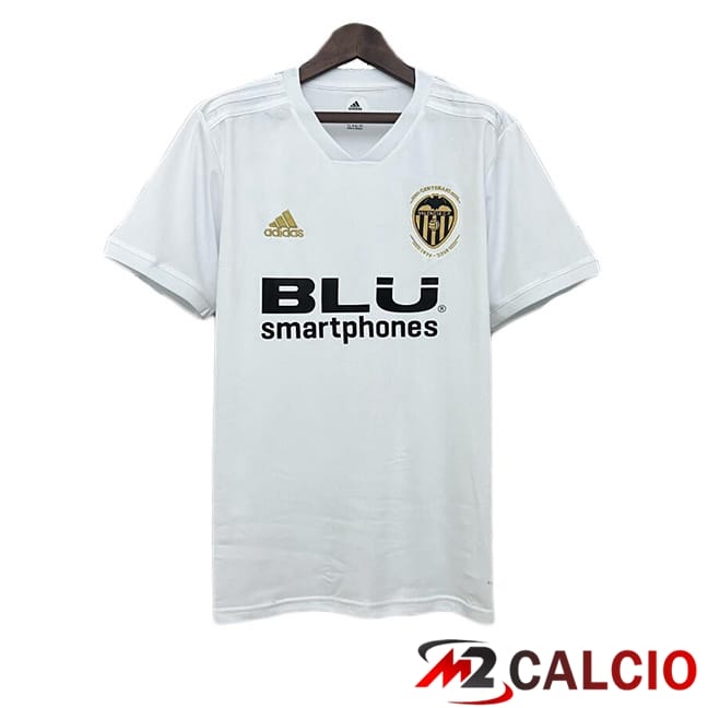 Maglie Calcio Personalizzate,Tute Calcio Squadre,Maglia Nazionale Italiana Calcio | Maglie Calcio Valencia CF Retro Prima Bianco 2018-2019