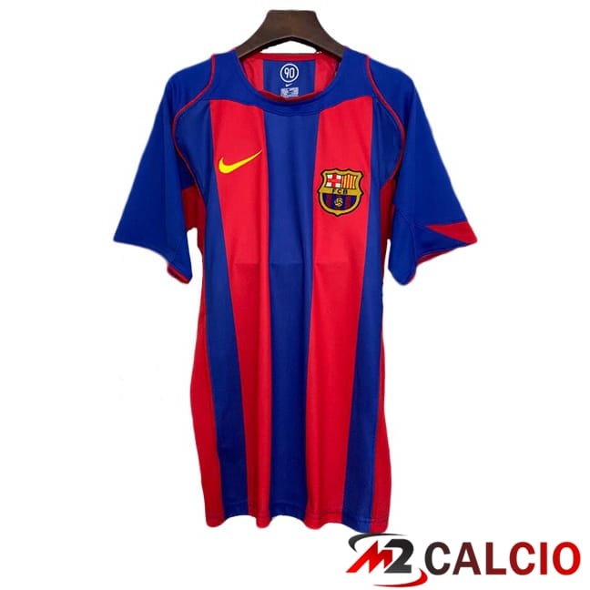 Maglie Calcio Personalizzate,Tute Calcio Squadre,Maglia Nazionale Italiana Calcio | Maglie Calcio FC Barcellona Retro Prima Blu Rosso 2004-2005